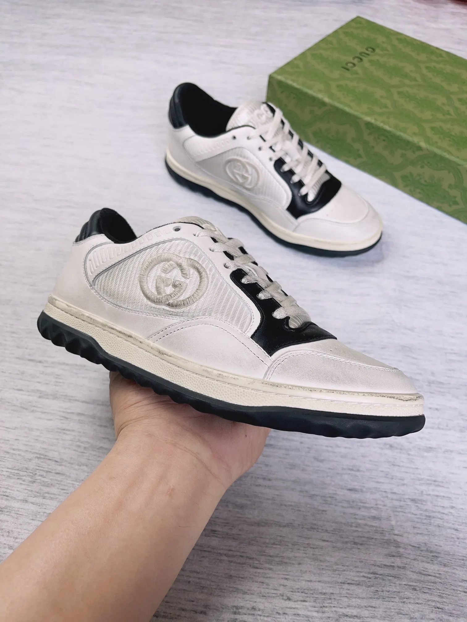 👟👟Ex-factory price 600👟👟 👑The top version of Gucci's latest popular MAC80 sneakers on the market, women's 35-40, men's 39-45 👏👏👏Welcome all bosses to compare and provide guidance...